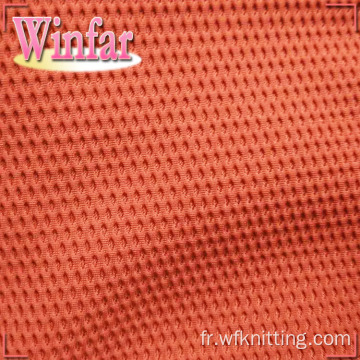 100% polyester Spandex Bird Eyes Mesh Tricot Tissu